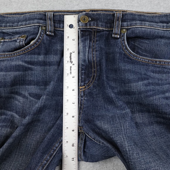 Rag Bone Dre Jeans Women's 30 (34x30) Blue Dark Wash Distressed Casual - Picture 9 of 12